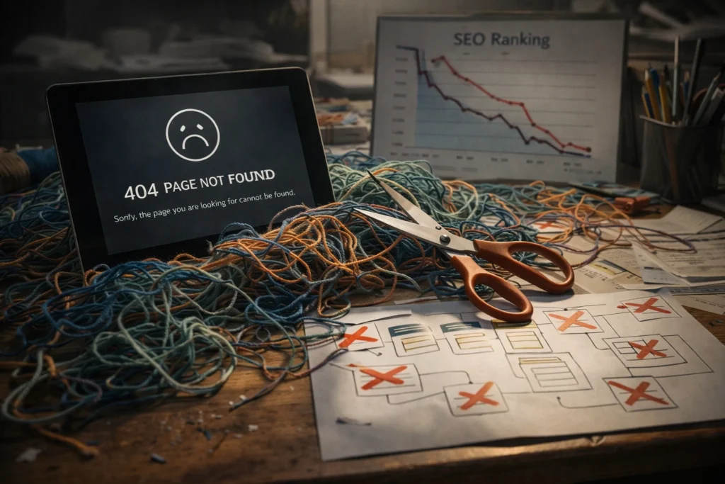 Broken Site Structure